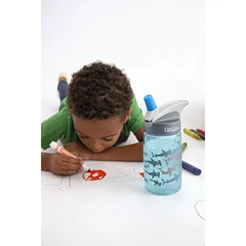 CamelBak eddy Kids Water Bottle - CamelBak Kids Big Bite Valve - Spill Proof - Water Bottle For Kids - BPA-Free Water Bottle - 12oz, Unicorns