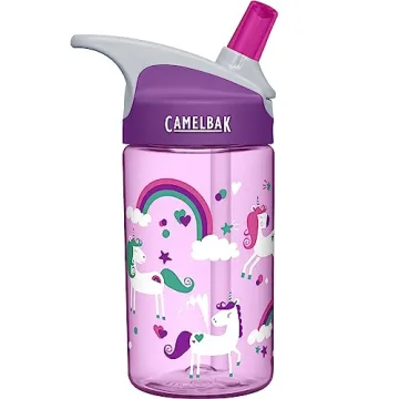 CamelBak eddy Kids Water Bottle - CamelBak Kids Big Bite Valve - Spill Proof - Water Bottle For Kids - BPA-Free Water Bottle - 12oz, Unicorns
