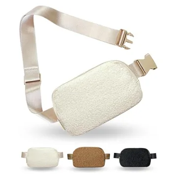 Boutique Fleece Belt Bag | Sherpa Crossbody Bag Fanny Pack for Women Fashionable | Everywhere Waist ...