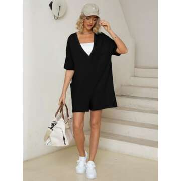 Glamaker Oversized Summer Romper - Stylish Casual Jumpsuit