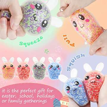 Squishy Easter Bunny - Stress Relief Fidget Toy for Kids & Adults, Easter Gift