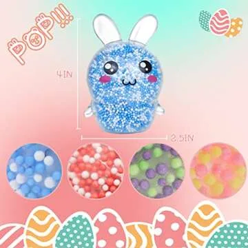 Squishy Easter Bunny Squeeze Ball for Kids & Adults