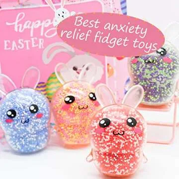 Squishy Easter Bunny Squeeze Ball for Kids & Adults