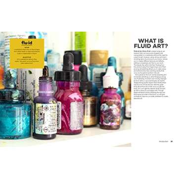 The Ultimate Fluid Pouring & Painting Project Book: Inspiration and Techniques for using Alcohol Inks, Acrylics, Resin, and more; Create colorful ... coasters, agate slices, vases, vessels & more