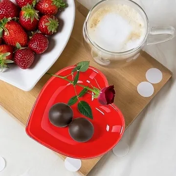 Whaline Heart Shape Sauce Dish Set - Romantic Tableware Decor