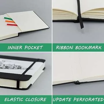 Hardcover Sketch Book with Thick 120LB Drawing Paper