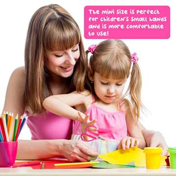 3 Pieces Mini Scissor Tiny Small Scissors Travel Scissors Craft Scissor with Cover Thread Sewing Portable Snips for Women Embroidery Fabric, 2.56 x 1.65 Inch(Pink)