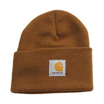 Carhartt Brown Knit Cuffed Beanie for Men - One Size