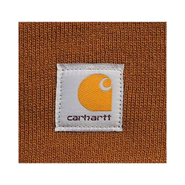 Carhartt Brown Knit Cuffed Beanie for Men - One Size