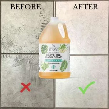 Brittanie's Pure Organic Castile Lemongrass Liquid Olive Soap Refill, 1 Gallon | Made with Natural Luxurious Oils, Vegan & Gluten Free Non-GMO, For Face, Body, Dishes, Pets & Laundry