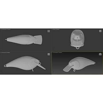 wLure 10 Unpainted Crankbait - Perfect for Custom Lures