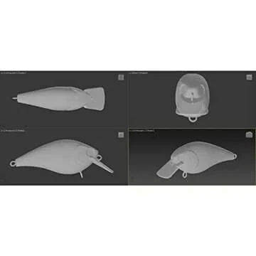 wLure 10 Unpainted Crankbait - Perfect for Custom Lures