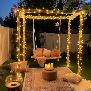 JMEXSUSS 66ft 200 LED Christmas Lights Outdoor, Warm White Christmas Tree Lights Indoor Plug in, 8 Modes Twinkle Christmas String Lights for Outside Bedroom Wedding Party Ceiling Home Decorations