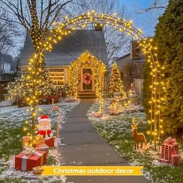 JMEXSUSS 66ft 200 LED Christmas Lights Outdoor, Warm White Christmas Tree Lights Indoor Plug in, 8 Modes Twinkle Christmas String Lights for Outside Bedroom Wedding Party Ceiling Home Decorations