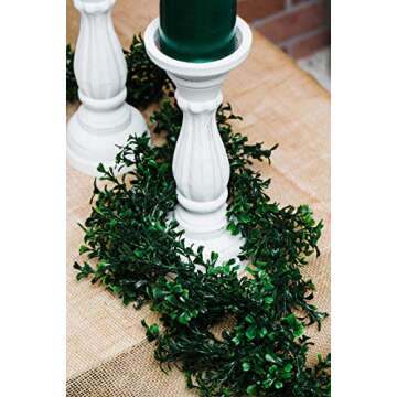 Richland Faux Boxwood Garland 9 Feet (1)