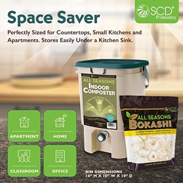 All Seasons Indoor Composter – Easy Kitchen Composting Kit