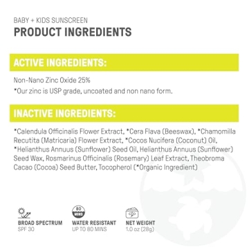 Raw Elements Organic Sunscreen Stick for Kids & Babies