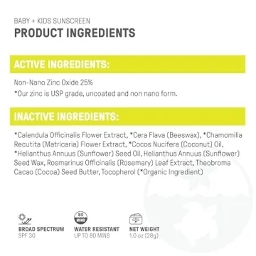 Raw Elements Organic Sunscreen Stick for Kids & Babies