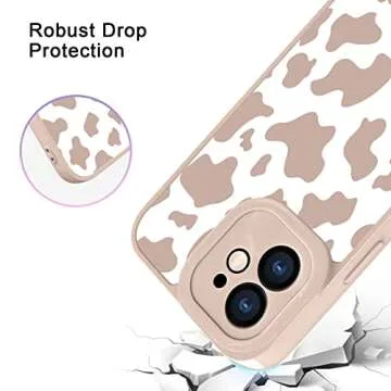 OOK Cute Cow Print iPhone 11 Case with Screen Protector - Pink