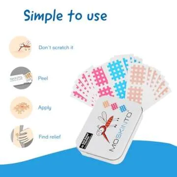 Moskinto The Original Mosquito Itch Relief Patches for Kids & Adults, Bug Bite Patches Soothe Swelli...
