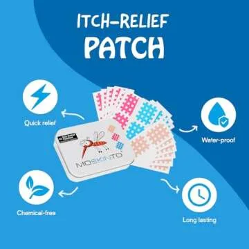 Moskinto Mosquito Itch Relief Patches, Family Pack of 42