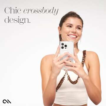 Case-Mate Crossbody Phone Lanyard - Hands-Free Stylish Chain Holder for All Phones
