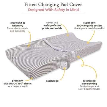 Burt's Bees Organic Changing Pad Cover for Nursery