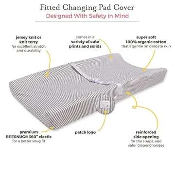 Burt's Bees Organic Changing Pad Cover for Nursery