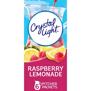 Crystal Light Raspberry Lemonade Drink Mix - 6 Pitcher Packets