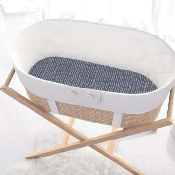The Peanutshell Baby Bassinet Sheets Soft & Fitted