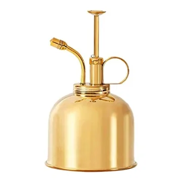 Sustainable Village Indoor Plant Mister - Elegant Brass Spray Bottle for Effective Plant Care