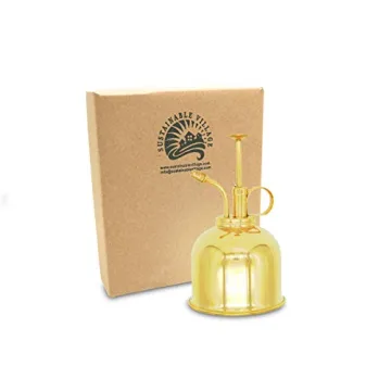 Sustainable Village Brass Indoor Plant Mister Spray Bottle