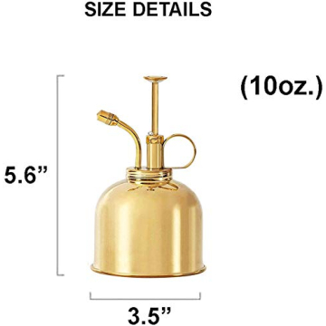 Sustainable Village Brass Indoor Plant Mister Spray Bottle
