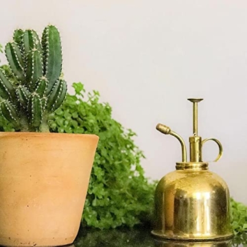 Sustainable Village Brass Indoor Plant Mister Spray Bottle