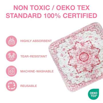 PUPIBOO Washable Pee Pads for Dogs - Super Absorbent Reusable Puppy Training Pads - 100% Waterproof, Leak-Proof & Non-Slip Whelping Pads for Pet Housebreaking