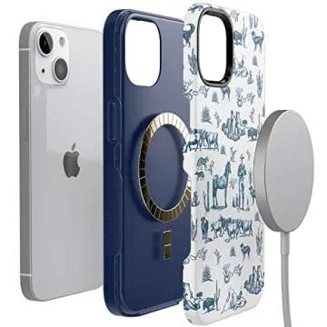 Casely iPhone 14 Case | Wild West Adventure | Desert Western | Compatible with MagSafe | Bold Protective Design