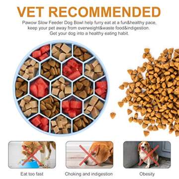 Pawow Slow Feeder Dog Bowl for Healthy Feeding