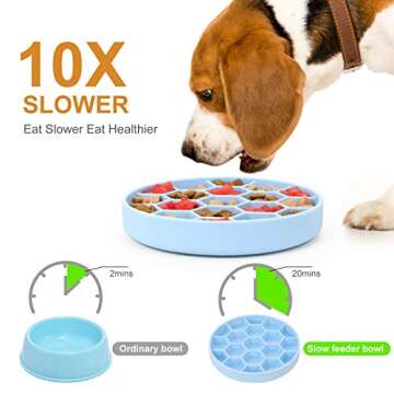 Pawow Slow Feeder Dog Bowl for Healthy Feeding