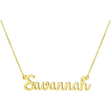 Personalized Name Necklace for New Moms and Bridesmaids