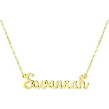 Personalized Name Necklace for New Moms and Bridesmaids