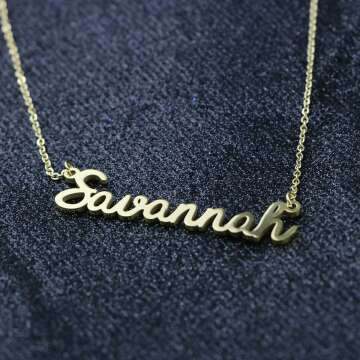 Personalized Name Necklace for New Moms and Bridesmaids