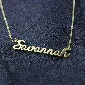 Personalized Name Necklace for New Moms and Bridesmaids