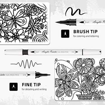 Mogyann Black Paint Pen, 12 Pack - Versatile Acrylic Markers