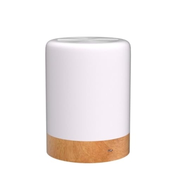 UNIFUN Night Light, Touch Lamp for Bedrooms Living Room Portable Table Bedside Lamps with Rechargeable Internal Battery Dimmable 2800K-3100K Warm White Light & Color Changing RGB (Regular Size)…