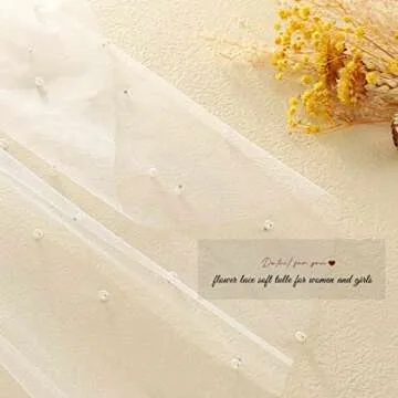 Elegant HEREAD Pearl Wedding Veil for Brides