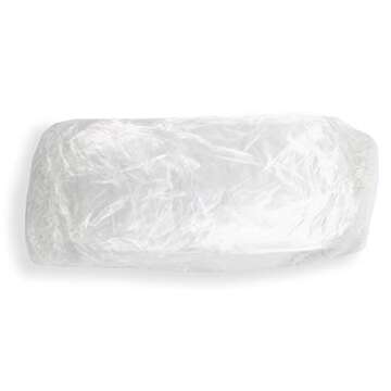 Colortrak Professional Bouffant Processing Caps, Single Use, Contain Hair During Perms, Conditioners, Relaxers, and Coloring, 21 Inch Diameter, Clear Plastic, Usable as Shower Cap, 100 Per Pack