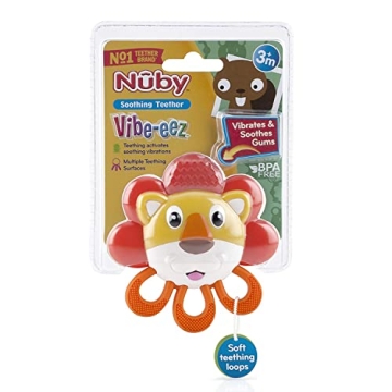 Nuby Vibe-eez Vibrating Teether - Fun Relief for Teething Babies