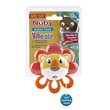 Nuby Vibe-eez Vibrating Teether - Fun Relief for Teething Babies