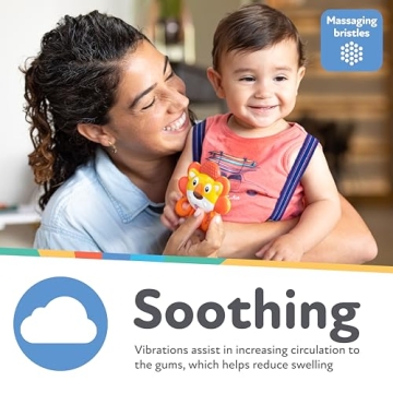 Nuby Vibe-eez Vibrating Teether - Fun Relief for Teething Babies