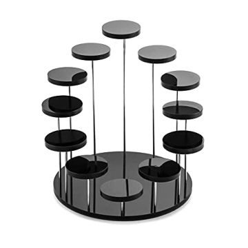 Stylish QWORK Acrylic Display Stand for Jewelry & Mini Figurines